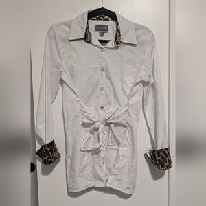 White Button Down Dress